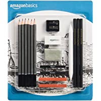 Los mejores  - Amazon Basics - Juego de 17 lápices para dibujos y bocetos
